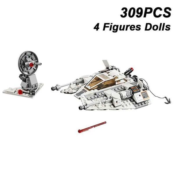 309PCS 20th Anniversary Space War Edition Snowspeeder Aircraft Building Blocks 4 Figures Assemble Bricks Toy Kids Adult Gift Z250528