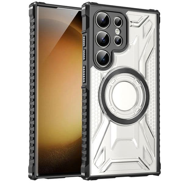 Magnetic Magsafe Frosted Phone Cases For Samsung Galaxy S23 S24 S25 Ultra Plus Clear Matte Protective Case Design Back Cover