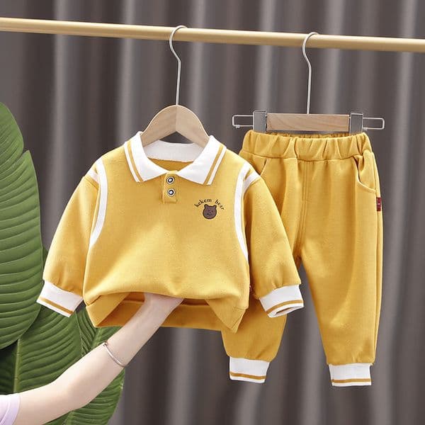 New Spring Autumn Baby Girl Clothes Infant Boys Outfits Children T-Shirt Pants Toddler Casual Costume Kids Tracksuits S260428