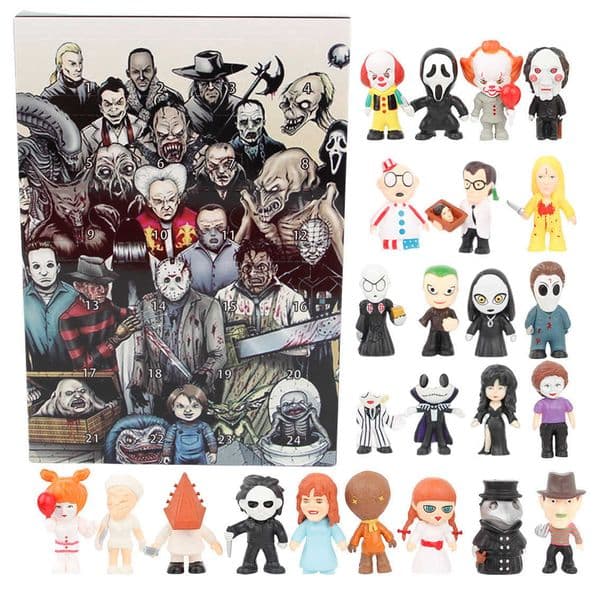 Action & Toy Figures American Gothic Horror Atmosphere Doll 20.24million Advent Countdown Calendar Blind Box Gift