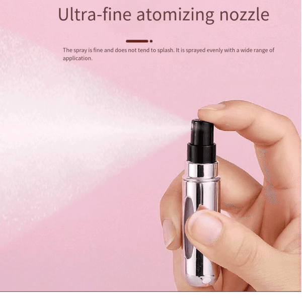 5ML Refillable Perfume Mini Spray Bottle Aluminum Spray Atomizer Portable Travel Cosmetic Container Perfumes Bottles 20Colors wholesale