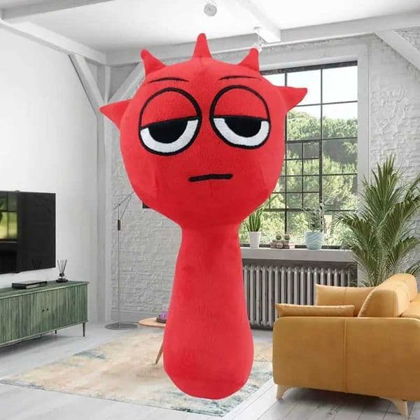 2025 Soft Doll Toy (9 Inch) Red Ice Sprunki Games Plushies Toy Baby Rag Doll Birthday Gift Christmas Plush Toy Gift Z250529