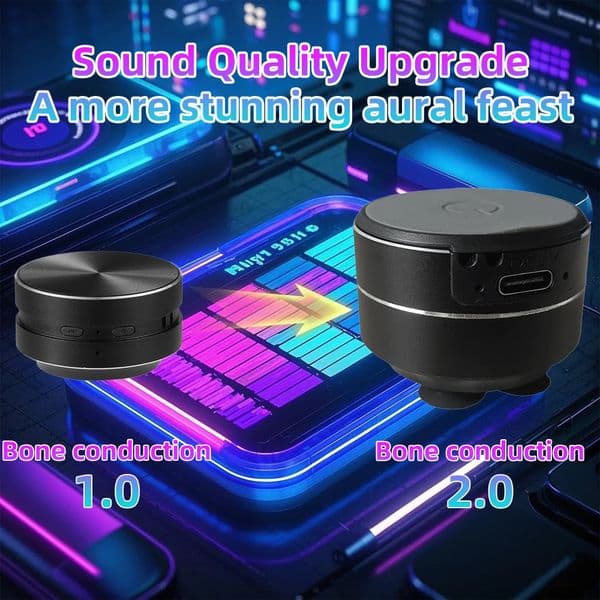 Black technology bone conduction ser is coming. Sound is produced through different media. Small but with large volume. 250526