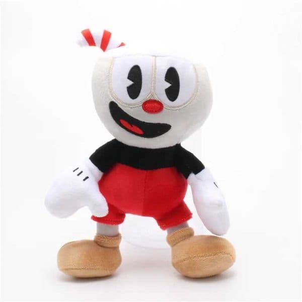 2026 New 25Cm Cuphead Mugman Game Doll Toys Adventure Soft Stuffed Plush For Kids Birthday Gift Z250529 Toys