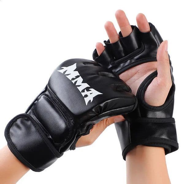Professional Boxing Training Gloves Half Finger Leather Cushion for Adult Sanda Boxing Training Sandbag Knuckles 260528