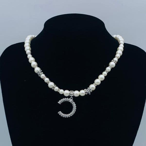 Pendant Crystal Necklaces Fashion Women Copper Pearl Necklace Chains Chain Gifts for Women Elegant Jewelry