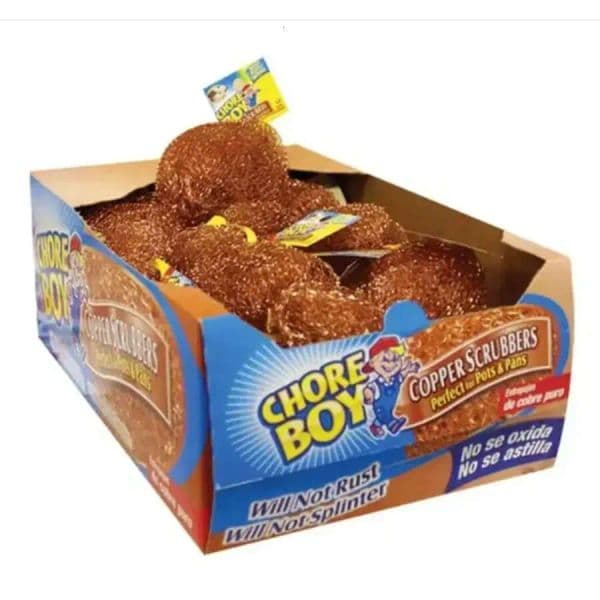 Chore 36Pcs Boy Per Box Wire Ball Dishwashing Cleaning Equipments Wool Home Kitchen Utensils Supplies Copper FY1386