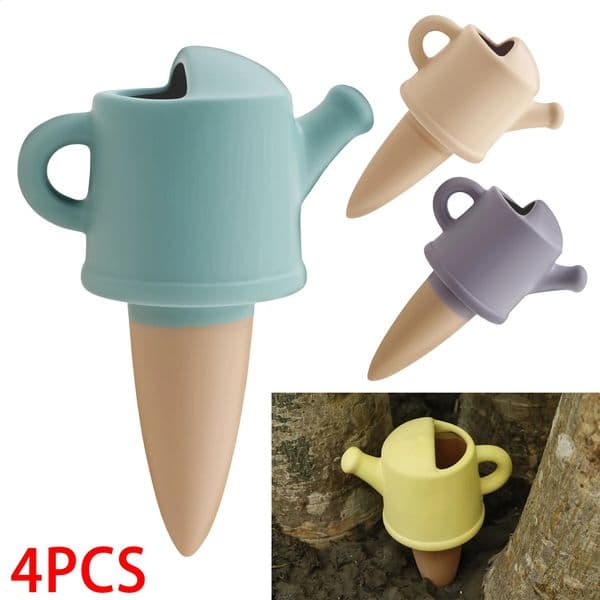 Four self-watering plant automatic irrigation system devices for planting insert flower self-pot feeder indoor and outdoor 250604