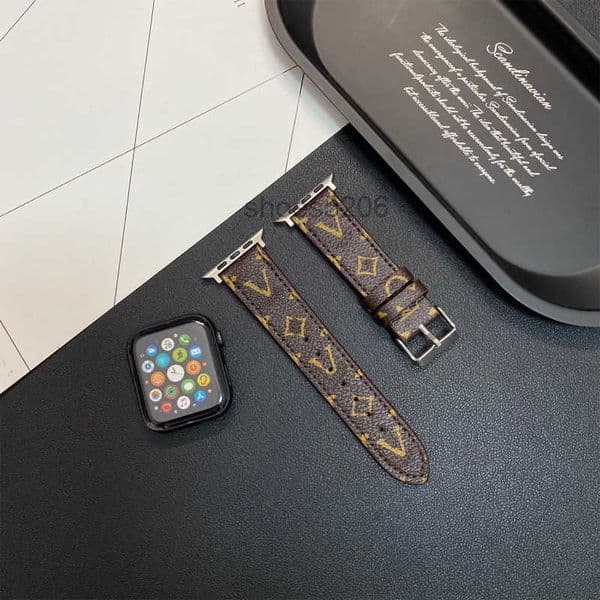 Smart Straps designer Luxury Apple Strap 38 40 41 42 44 45 49mm floral leather strap Iwatch 9 8 7 6 5 4 SE L Designer Fashion Explosion WENK WVHZ