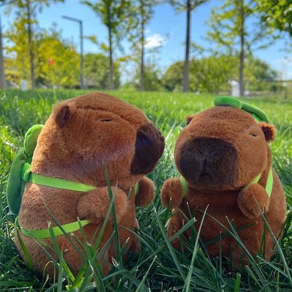 New 21cm Capybara Plush Toy Simulation Capibara Anime Fluffy Toy Cute Soft Stuffed Animals Doll Plush Christmas Gifts for Kids Z250529