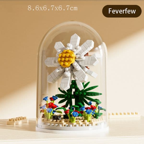 Blind Mystery Box Toy Building Block Toys Puzzle Assembly Building Blocks Small Particle Girls Flower Bouquets Collectible Gifts With Box 05 Surprise