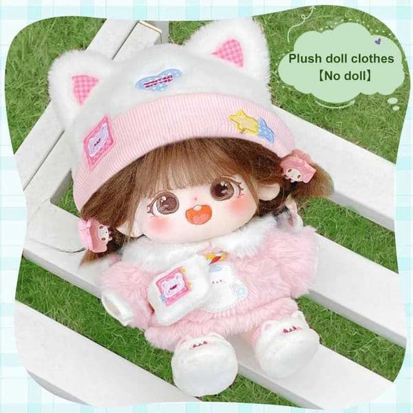 20cm Plush Doll Clothes Accessories Fit Idol Plush Dolls Clothing Sweater Stuffed Toy Outfit Super Star Dolls DIY Cos Suit Z250529