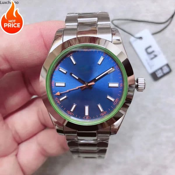 5A Quality ST9 Classic Watch Automatic 2813 Movement 39MM Sapphire Glass Z Blue Dial Men Watches Stainless Steel Bracelet Navy Dial Mens Wristwatches