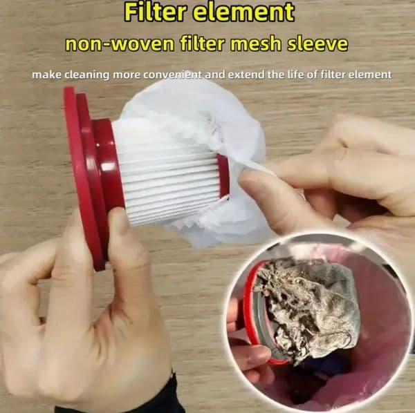 100Pcs Disposable Home Vacuum Cleaner Filter Mesh Durable Mesh Net Dust Collection Filter Cover Accessories For Vacuum Cleaner 250530