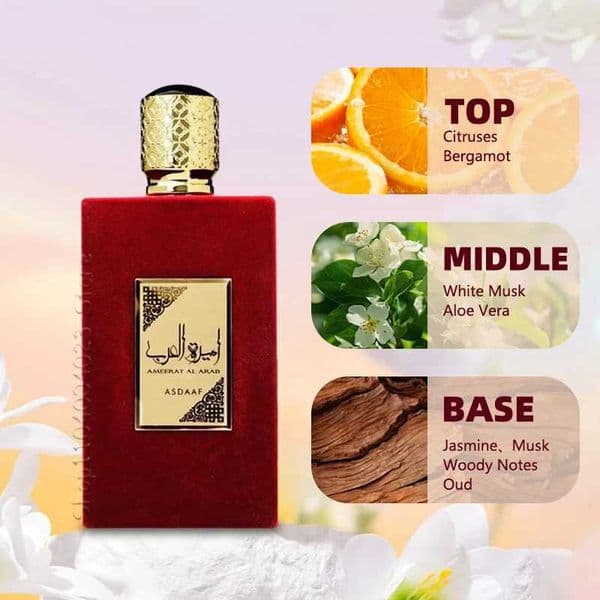 Luxury Perfume Designer Asdaaf Ameerat Al Arab Eau De Parfum Spray For Original High Quality Arabian Perfume cologne Longlasting Attract Women Men Free Ship