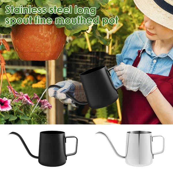 350ML Long Mouth Watering Can Flower Gardening Tool Nordic Style Garden Flower Pot for Indoor Outdoor Bonsai Plant Shower 250521