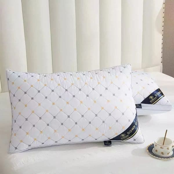 selling el Pillow with Starry Pattern Necksupporting NonCollapsible Hilton Downlike Fiber 48x74cm Insert 250529