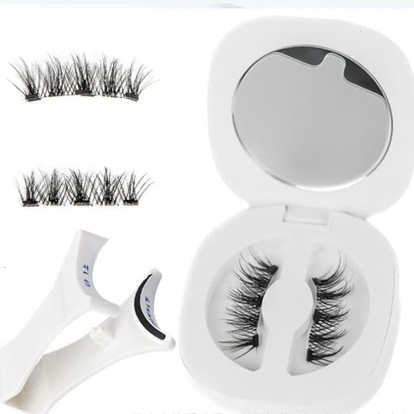 Glue-Free Version Cross-Border Magnetic Eyelash Integrated Quantum Soft Magnetic False Eyelashes Fairy Hair Natural Eyelash Cold Mist Black New Free Delivery