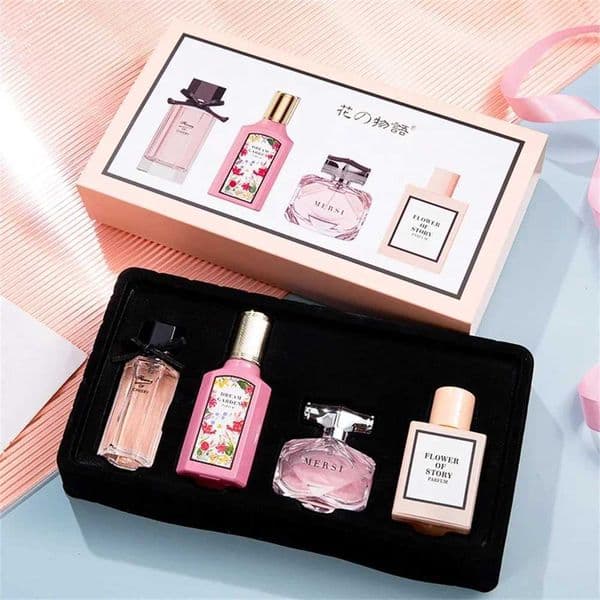 High Quality Women Perfume 110Ml Gift Box Four Piece Set Eau De Parfum Floral Scent Lasting Fragrance Perfumes Mujer Originalesxj250530