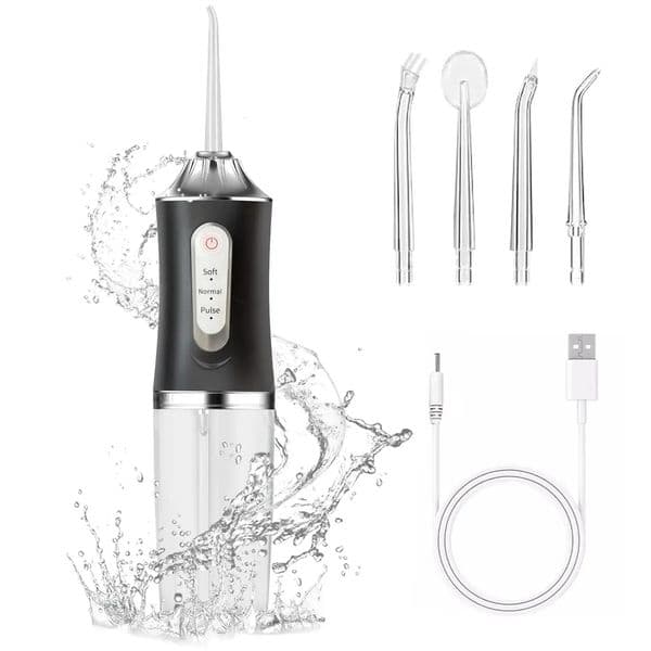 Water Dental Flosser Pick Cordless Oral Irrigator Rechargeable Travel Irrigation Cleaner Electric Flossing for Teeth Cleaning 250612