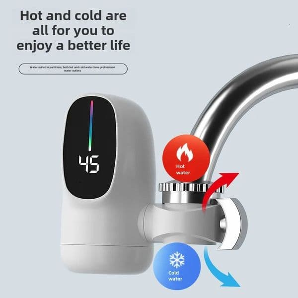 Instant Heating Faucet Water Tap Tankless Water Heater Electric Kitchen Faucet Fast Heating Water Heater Tap 3000W 250526