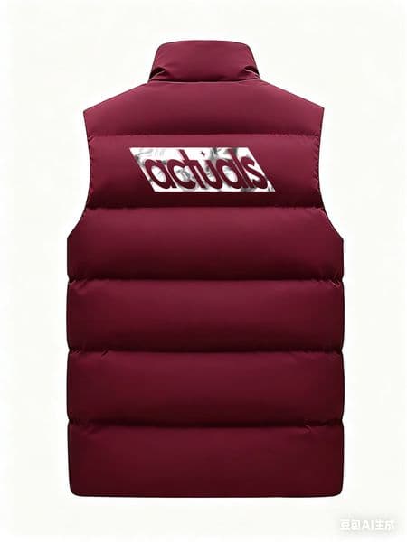 Men's Vests Men Stand Collar Loose Pad Parka Waistcoats Autumn Winter Unisex Sleeveless Zip Up Vests