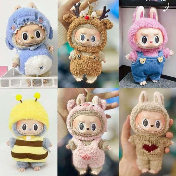 17cm Only Blind Box Macaron La Labubu Time to Chill Doll Clothes dh1102529176