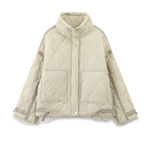 DiYiG WOMAN 2025 Autumn New Fashion Loose Cotton Jacket Short Coat Chic Long Sleeve Thin Cotton Clothes Outerwear MujeT251201