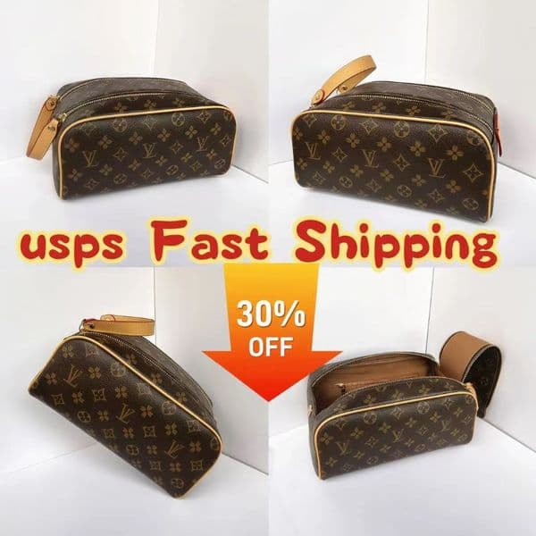 Designer Bag TOILETRY BAG Men Extra Large Wash Bags Luxurys Designers Make Up Cosmetic Toilet Pouch Women Beauty Makeup Case Pochette Accessoires Double Zippy Kits