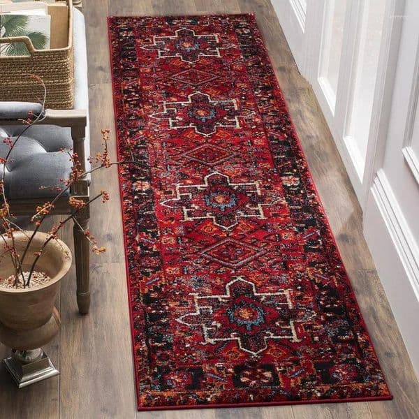 2026 Designer Floor Mat Carpets Bohemia Runner Rug Vintage Collection Persian Design Geometry Print Long Carpet For Living Room Cool Carpet Bedroom Hallway Non-