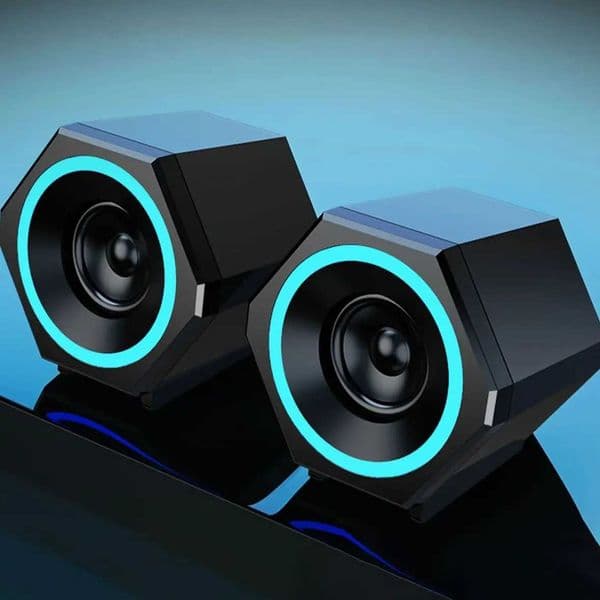 PC SpeakersUSB Wired Subwoofer Speakers Computer PC Speakers Laptop Desktop Small Audio SpeakerUSB Powered Computer Stereo M251201