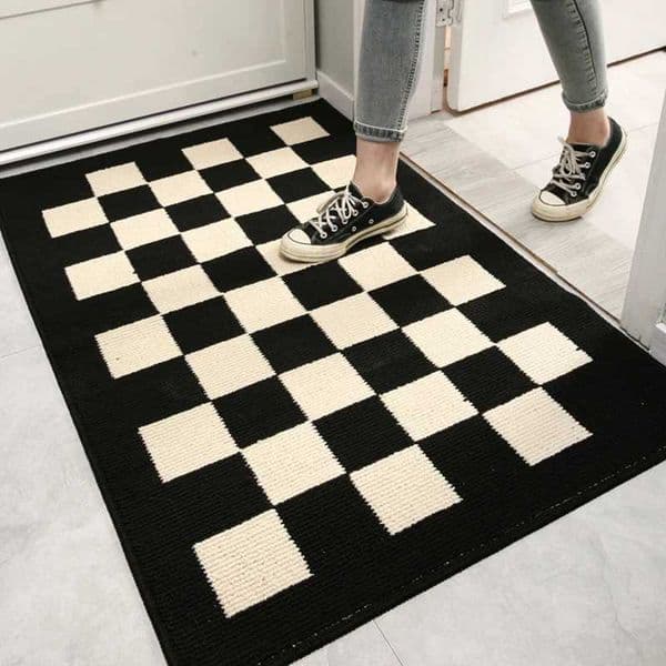 Simple Carpet Entrance Door Mat Living Room Anti-slip Carpet Absorbent Bath Mat Kitchen Rug Welcome Mats For Front Door T251202