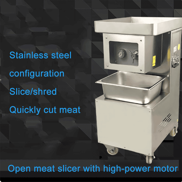 Meat Slicer Commercial Electric High-power Multi-function Sliced Shredded Pork Diced