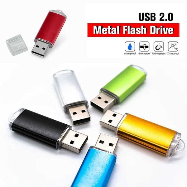 Metal USB20 Flash Drive 128GB 64GB 32GB High Speed 16GB 8GB 4GB Memory Flash USB Stick U Disk 20M251202