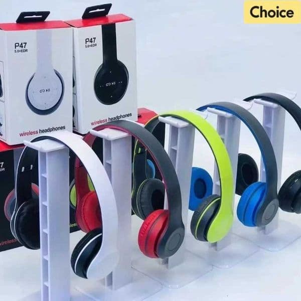 P47 Wireless phone With Mic Noise Cancelling sets Stereo Sound Earphones Sports Gaming phones ports PC Y251202