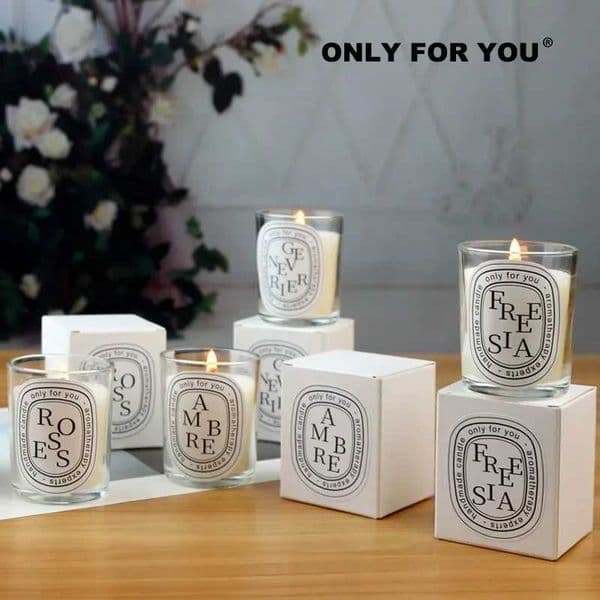 100g Transparent Essential Oil Freesia Aromatherapy Candle Soy Coconut Wax Verbena Festival Gift Home Decoration Fragrance T251202