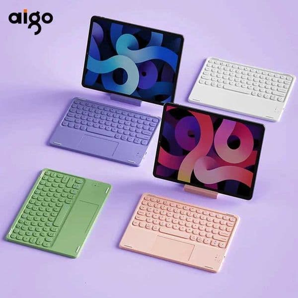 Aigo T100 Wireless Keyboard Charging With Toucad For Laptop External Ipad Phablet Universal Portable Tablet Keyboard H251202