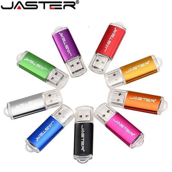 JASTER High speed USB 20 Flash Drive Mini plastic pendrive 128M 4GB 16GB 32GB 64GB 128GB With keychain Memory stick Pen DriveM251202