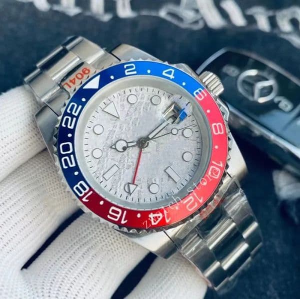 Men's Designer Style High-Quality Automatic Mechanical Watch - Men's 41mm Dial Rotatable - Men's Stainless Steel High-Quality Watch 01