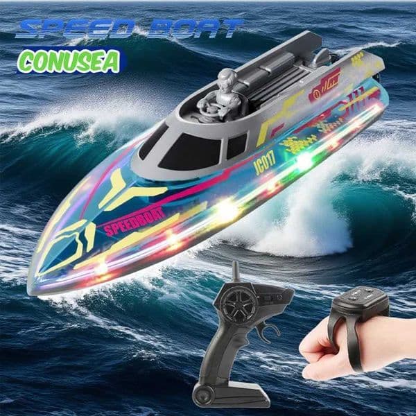 30Km/h Rc Boat Remote Controlled Boat Electric Boats Rc Speedboat High Speed Waterproof Double Motors Outdoor Toys for Boys Kids X251202
