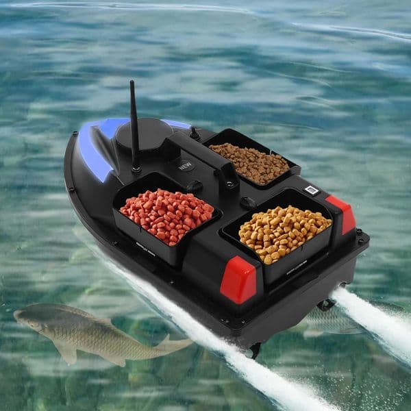 5200mAh GPS Fishing Bait BoatRemote Control Nest Beater W/ 3/4 Bait Containers and LED Screen15kg/2kg Load Rechargeable X251202