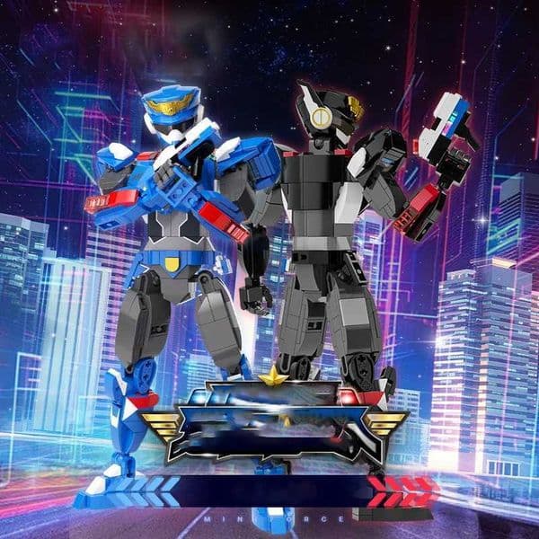 JAKI Transformer Mecha F5-G0006 Transformer Robot Model Toy Assembled Building Blocks Mecha Childrens Toy Gift Y251129