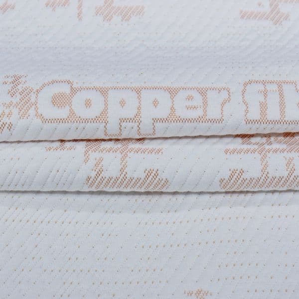 Home Textile Knitted Fabric with Air Layer Jacquard Pattern Copper Ion Fiber Mattress Cover Material