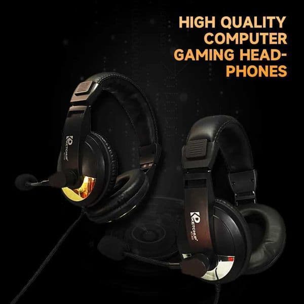 K20Wired over-ear gaming phones unisex for laptops desktops gaming devs ideal for online classes meetings gaming Y251202