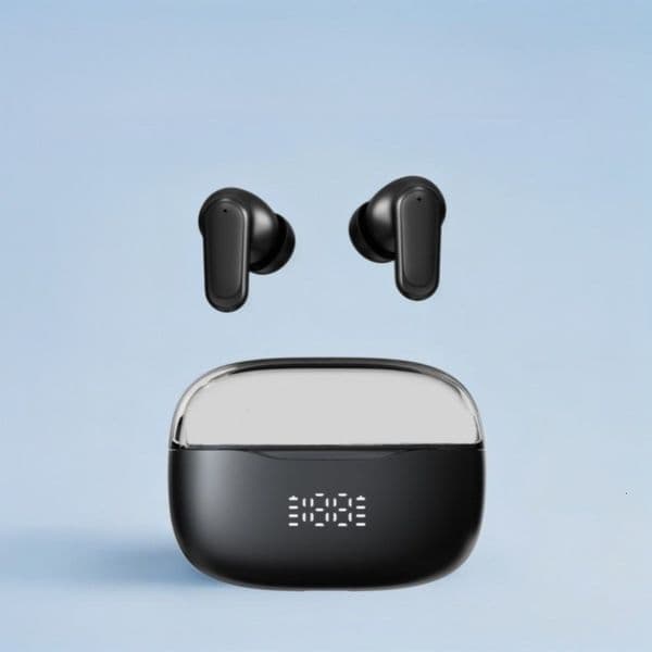 Digital Display Electric wireless headphones TWS In-Ear ANC Active Noise Cancelling True Wireless Bluetooth Earphones free shipping