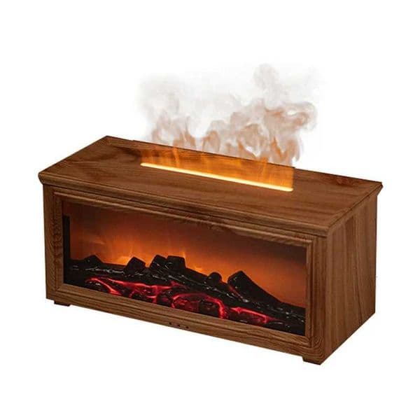 A38T-Aromatherapy Diffuser Simulation Fireplace Withdynamic Flame Effect Colorful Aromatherapy Diffuser Forhome Andoffice A X251203