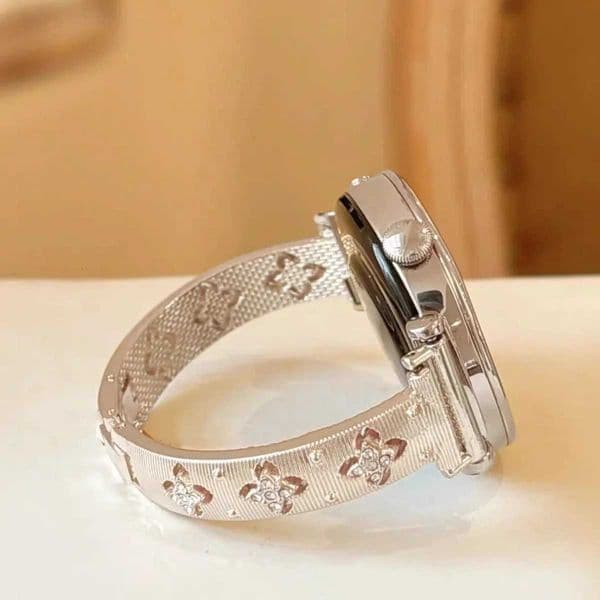 Four Leave Clover Metal Bracelet for Samsung Galaxy Active Watch 7 6 5 4 3 42/40/44mm Slim Strap for Huawei Band 9 10 Loop Lady Z251203