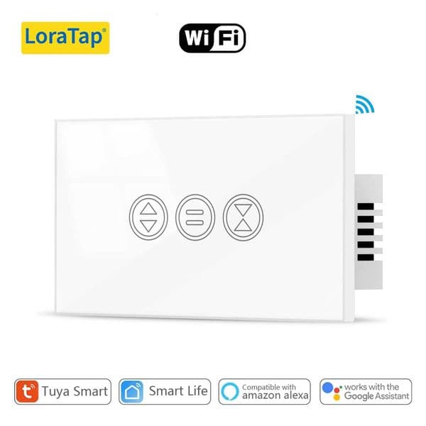 Tuya Curtain Roller Shutter US 120 Standard Switch Smart Life Remote Control Motor Running Time Setting Google Assistant Alexa X251203