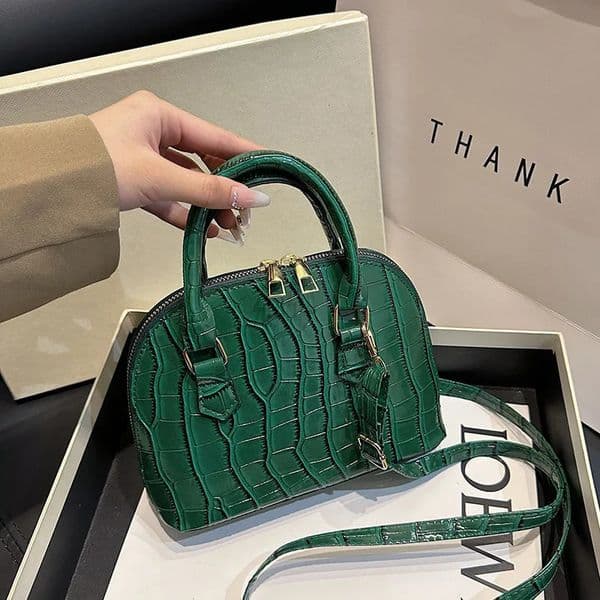 Retro Shoulder Bag Fashion Pu Leather Womens Bag Waterproof Crocodile Pattern Versatile Crossbody Bag Hand Bags for Women 251202