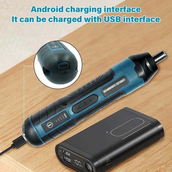Mini Cordless Electric Screwdriver 1300mah Rechargeable Adjustment Power Drill Multi-function Disassembly Torque Repair Tools X251203